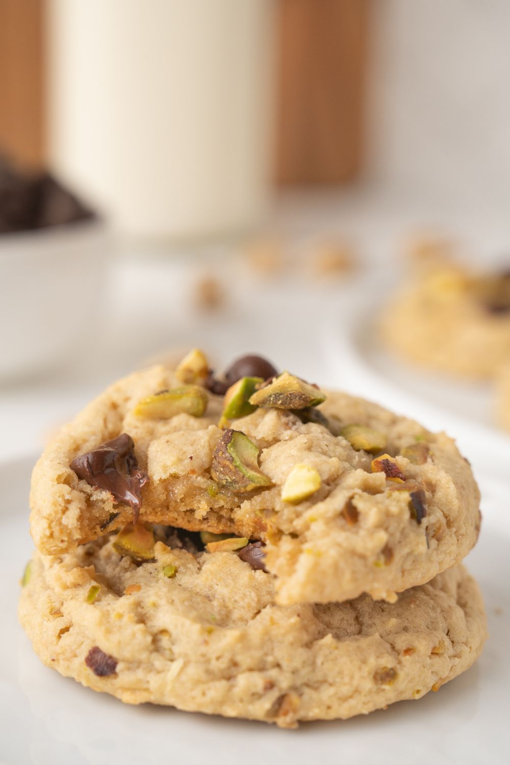 Pistachio Chocolate Chip Cookies