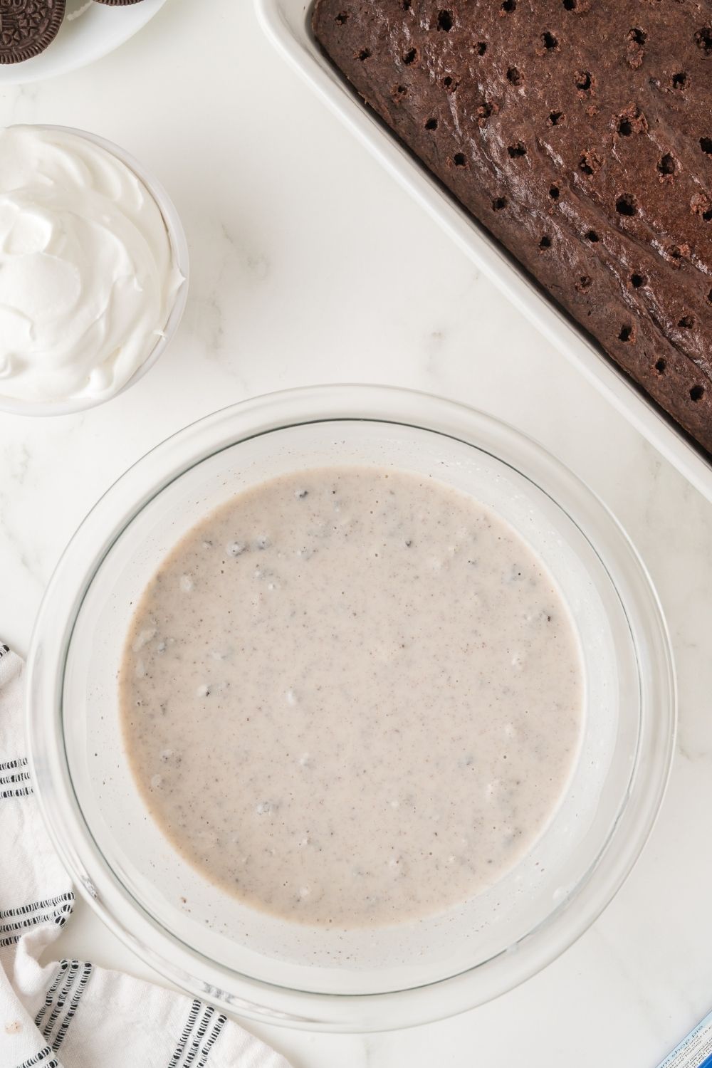 Oreo Poke Cake