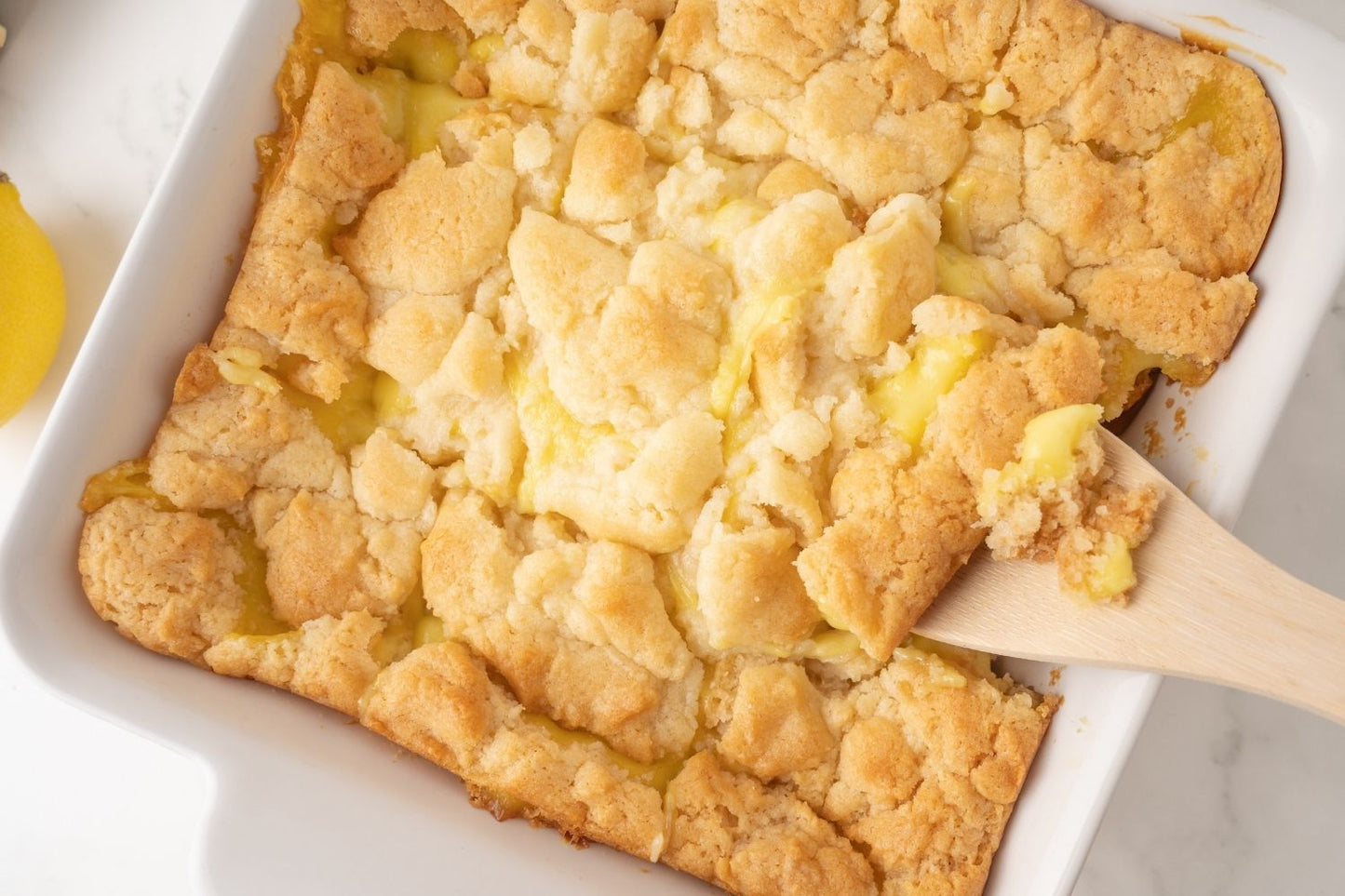 Lemon Cream Cheese Dump Cake