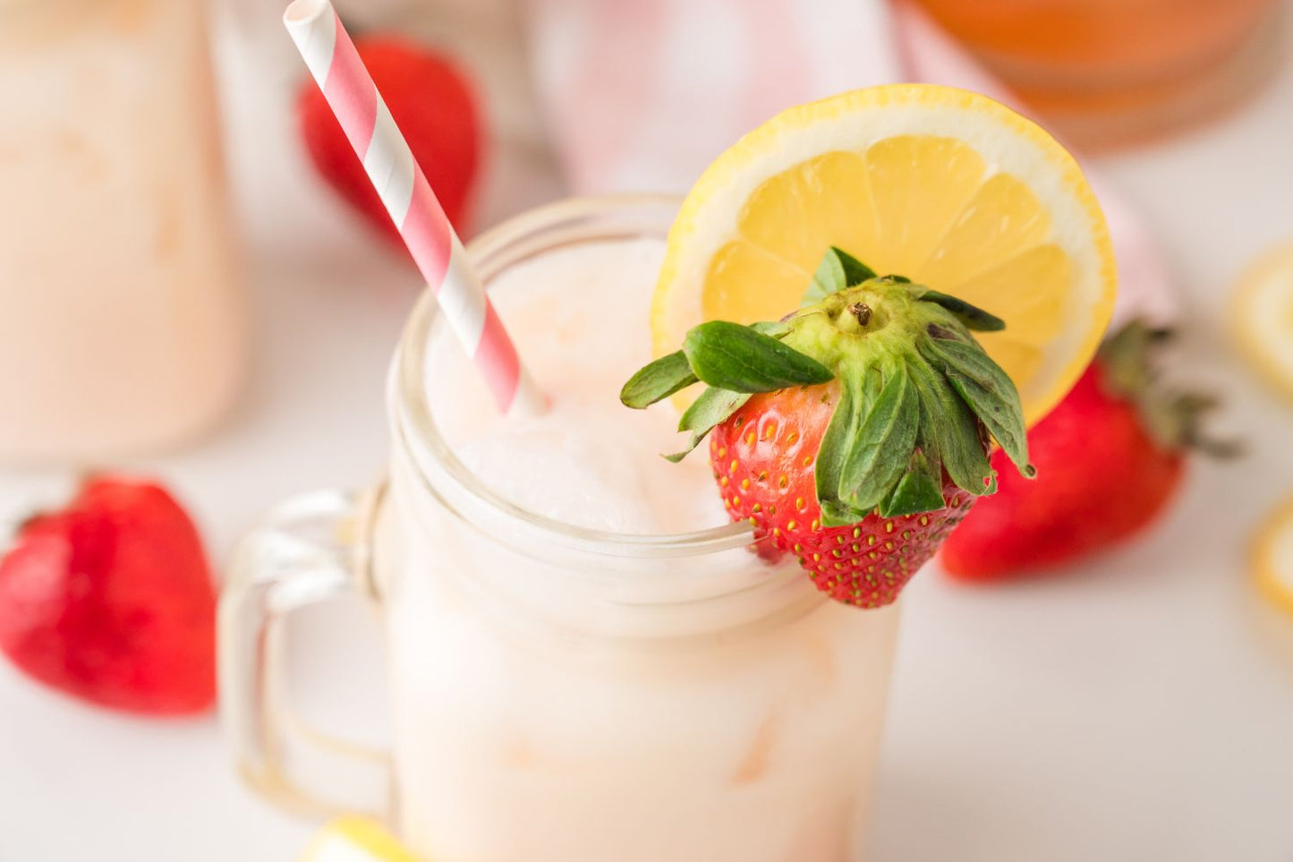 Creamy Strawberry Lemonade