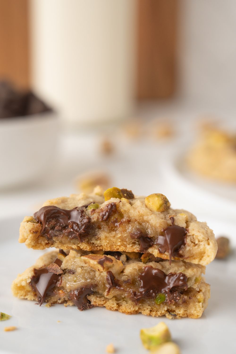 Pistachio Chocolate Chip Cookies