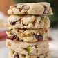 Cranberry Pistachio Shortbread Cookies