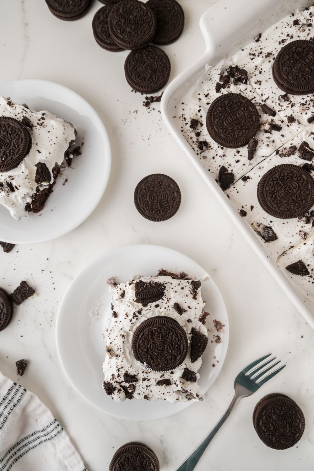 Oreo Poke Cake