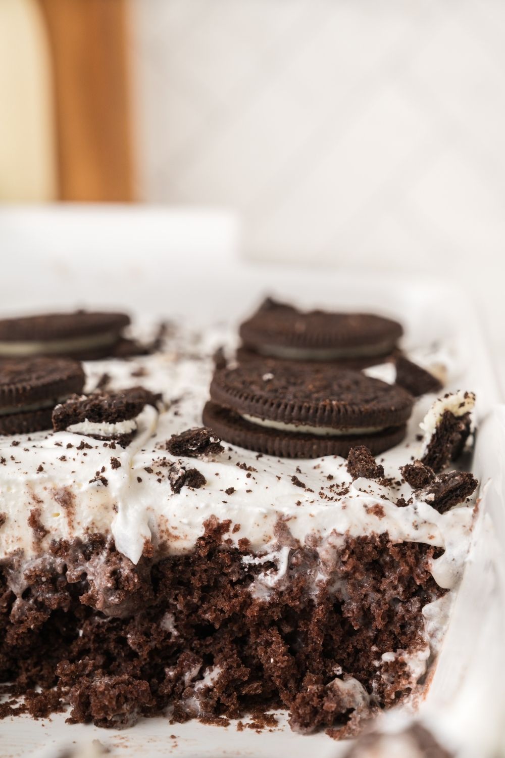 Oreo Poke Cake