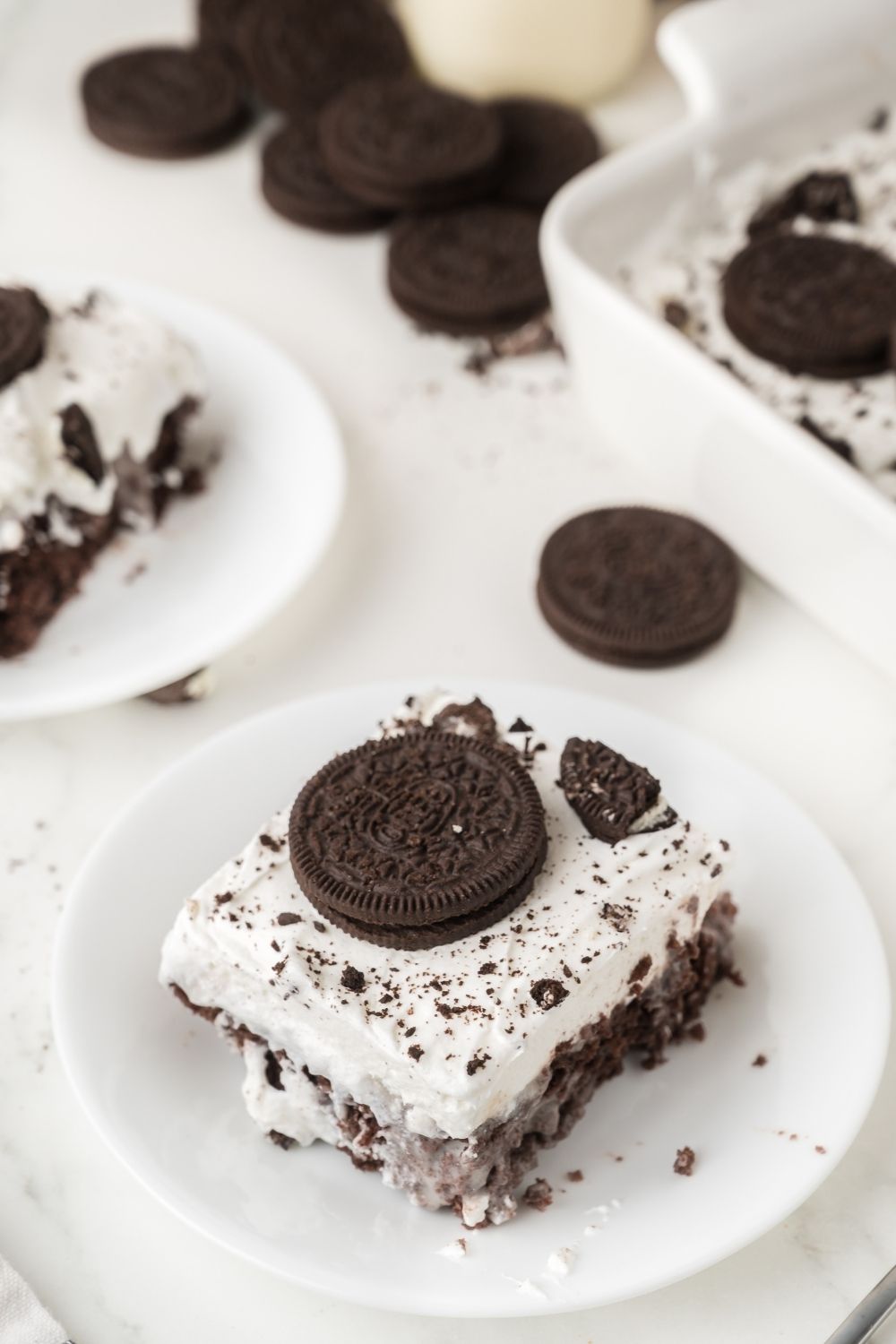 Oreo Poke Cake