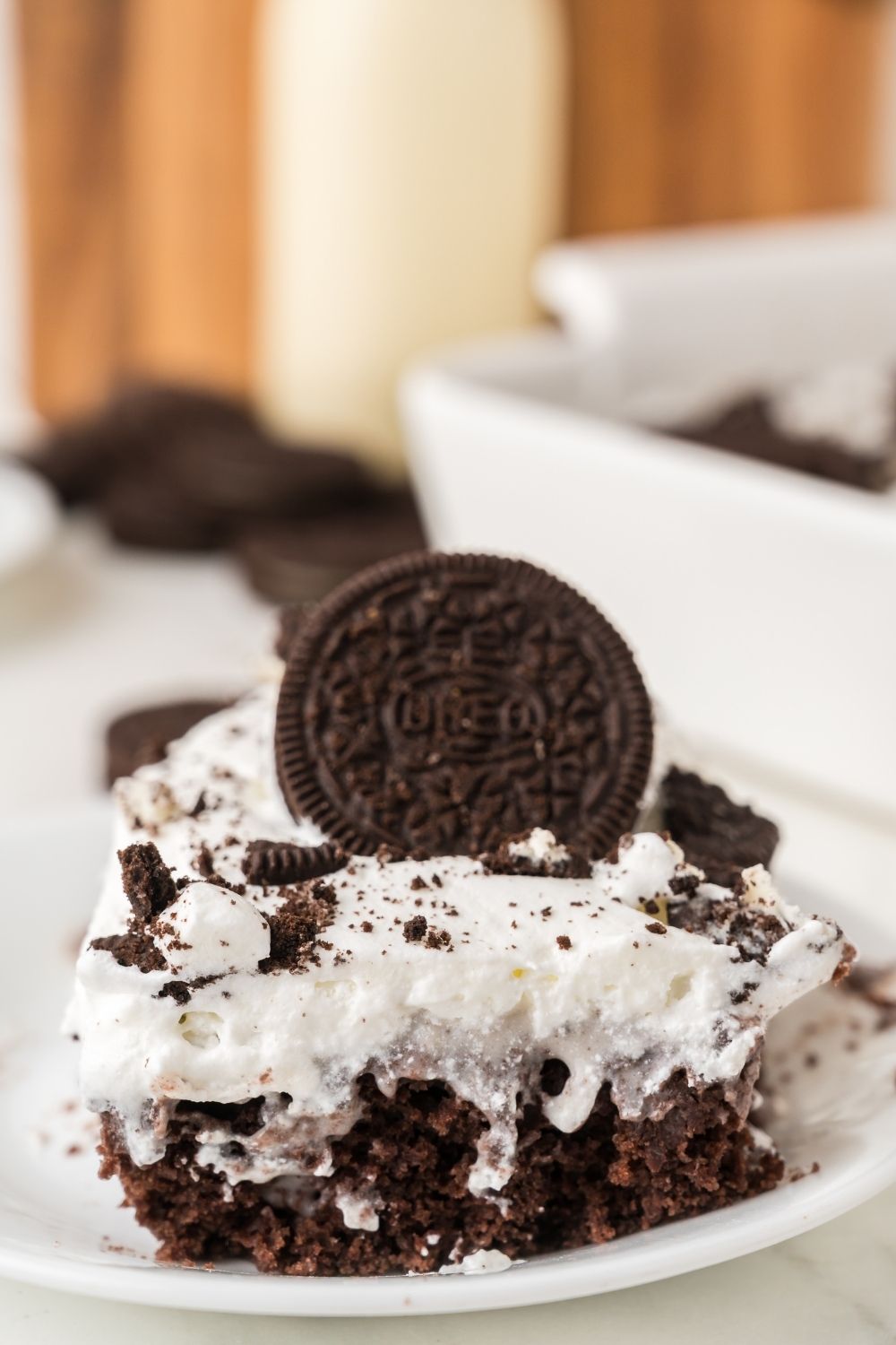 Oreo Poke Cake