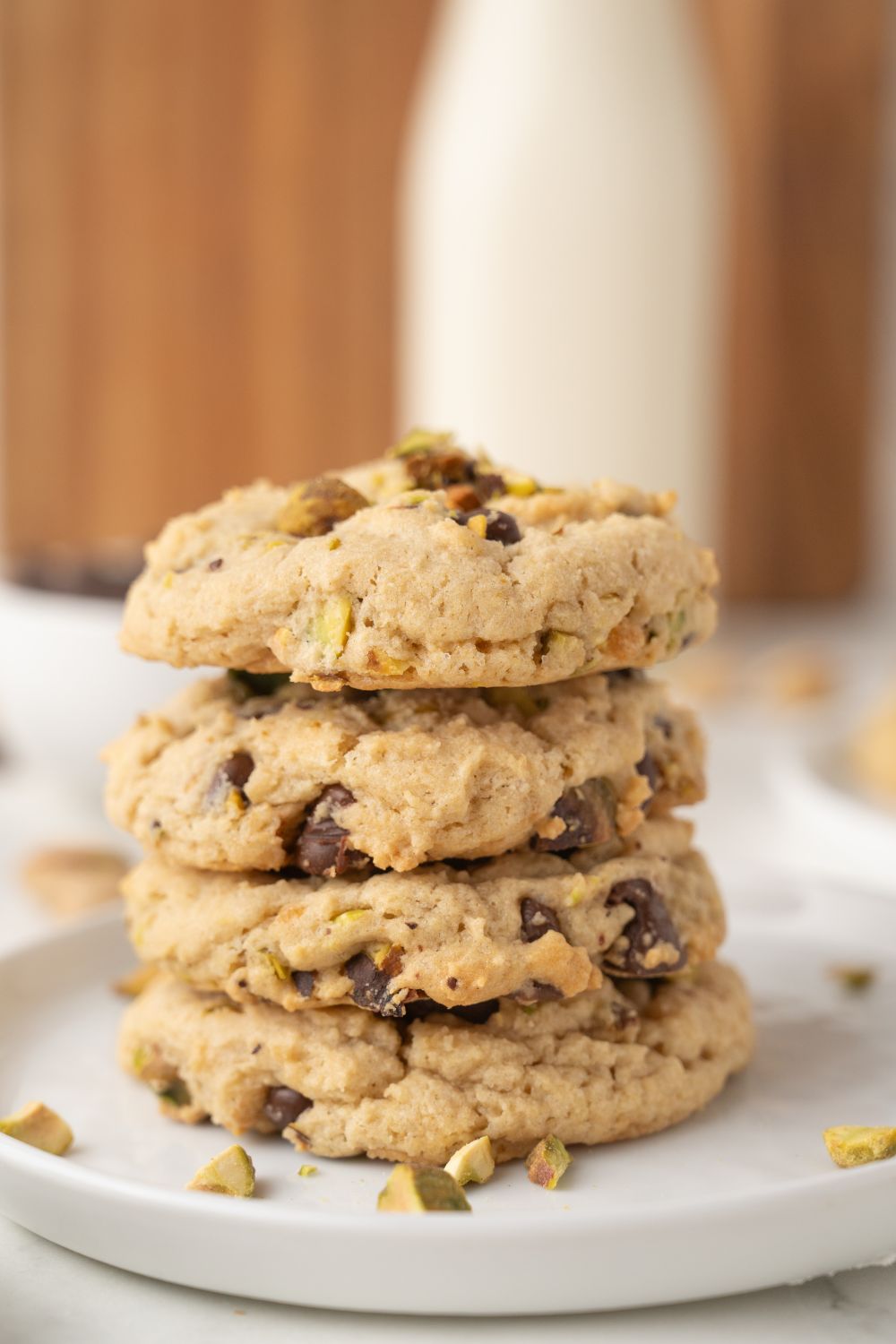 Pistachio Chocolate Chip Cookies