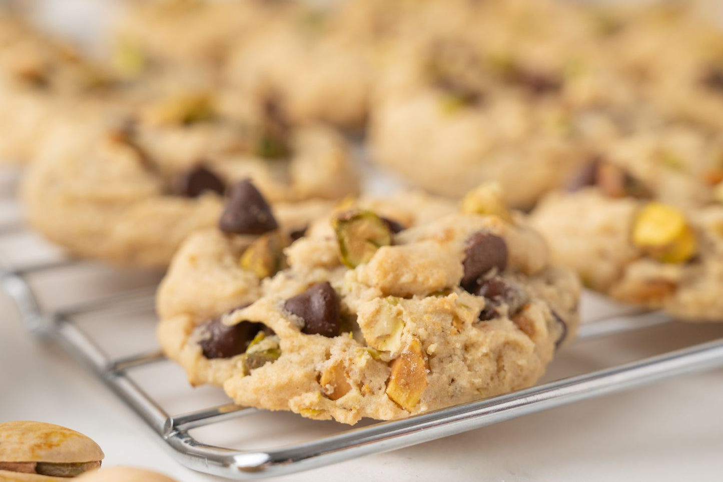 Pistachio Chocolate Chip Cookies