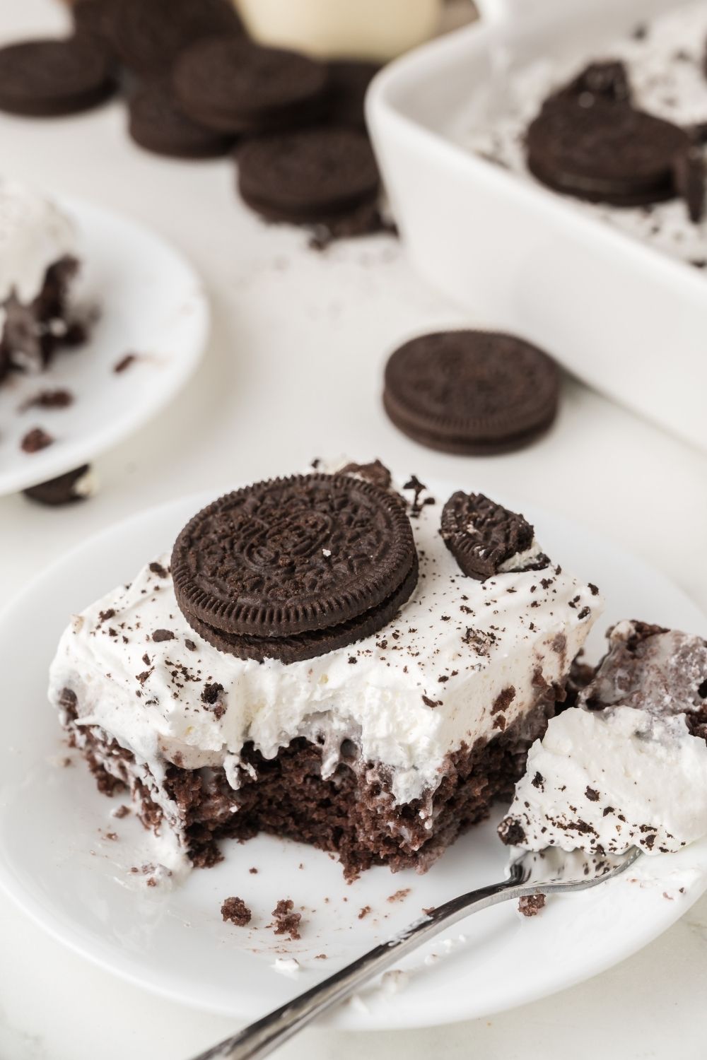 Oreo Poke Cake