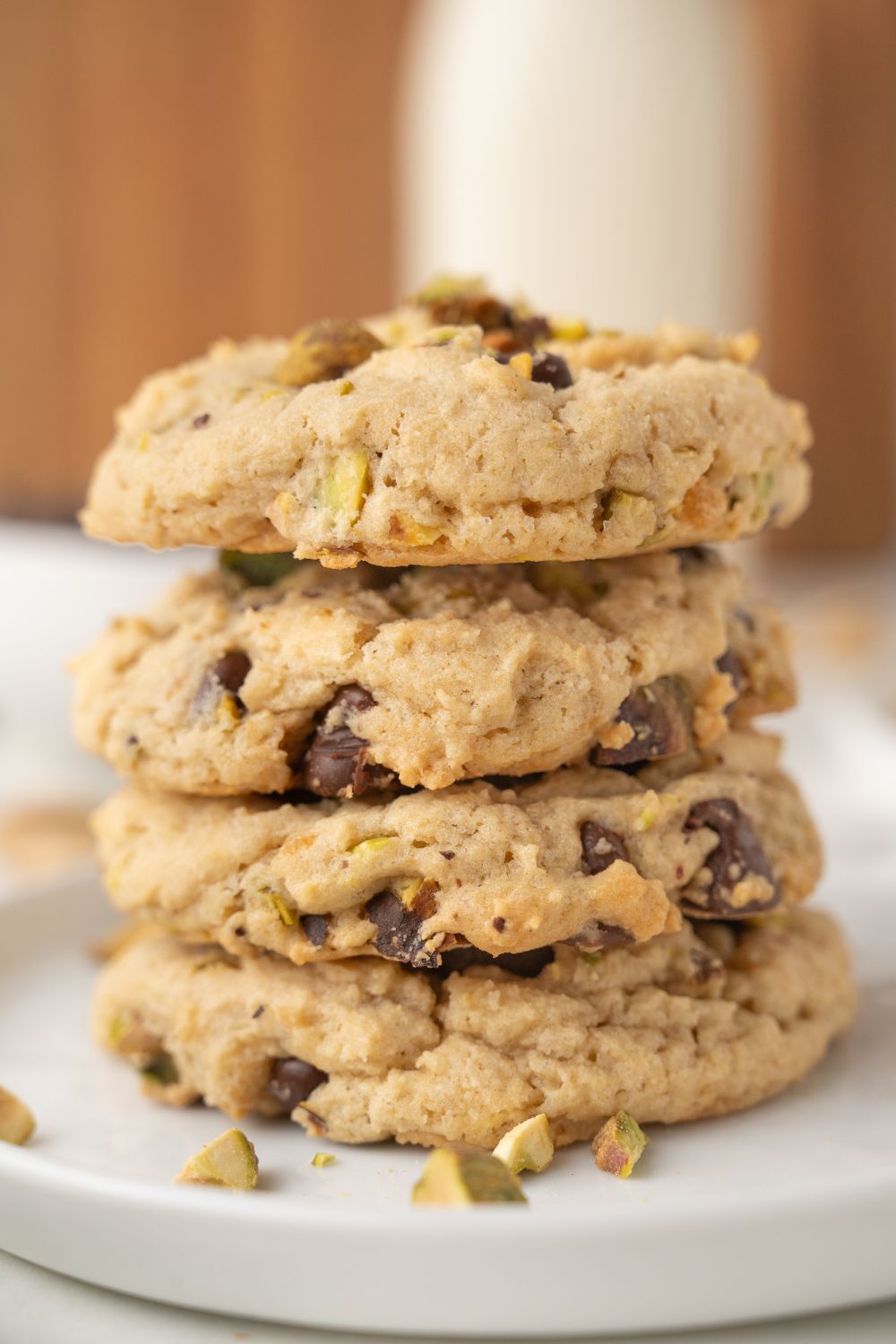 Pistachio Chocolate Chip Cookies