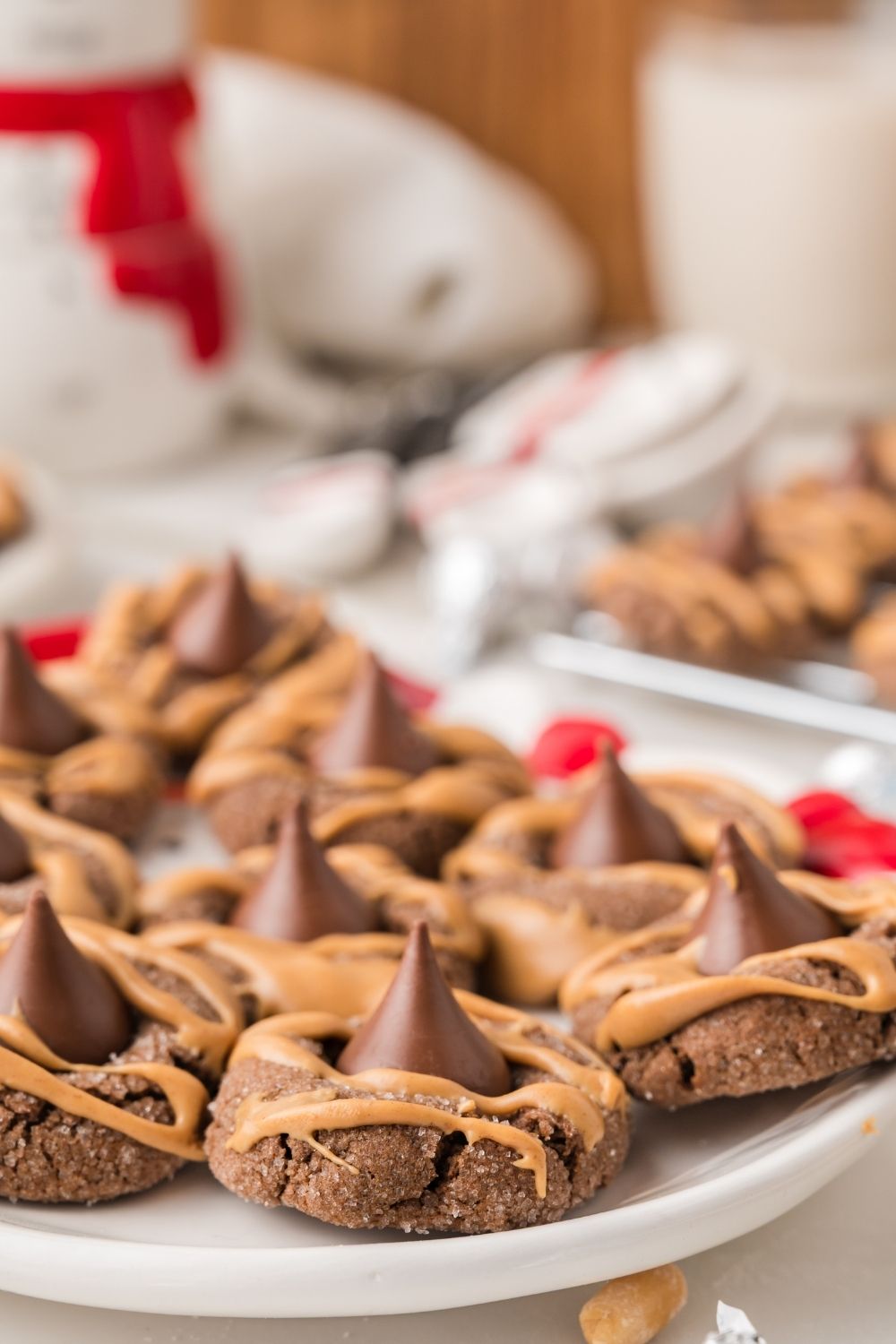 Chocolate Peanut Butter Blossoms