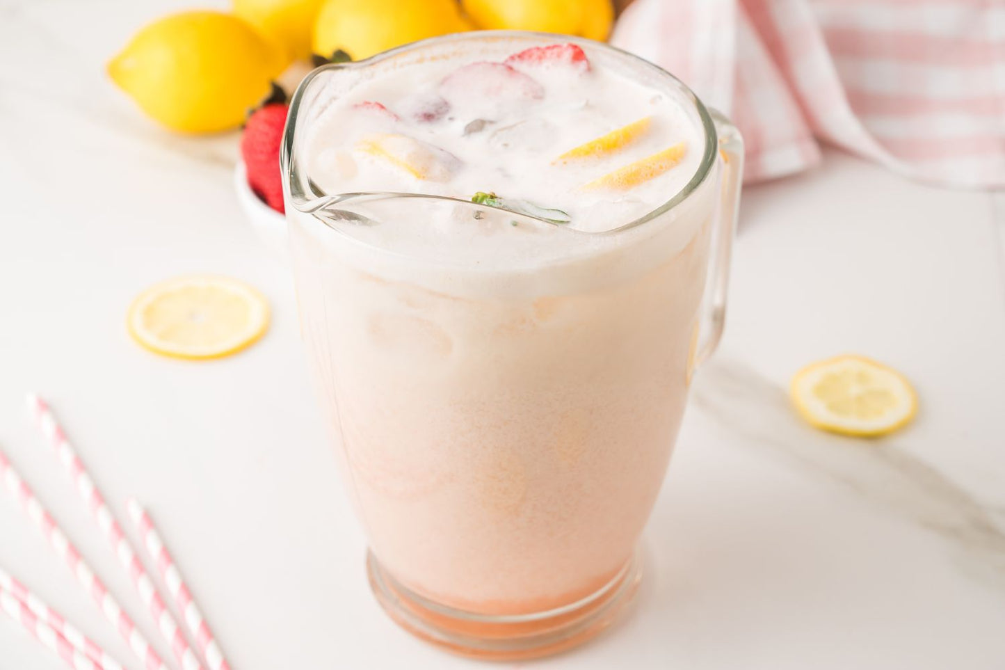 Creamy Strawberry Lemonade