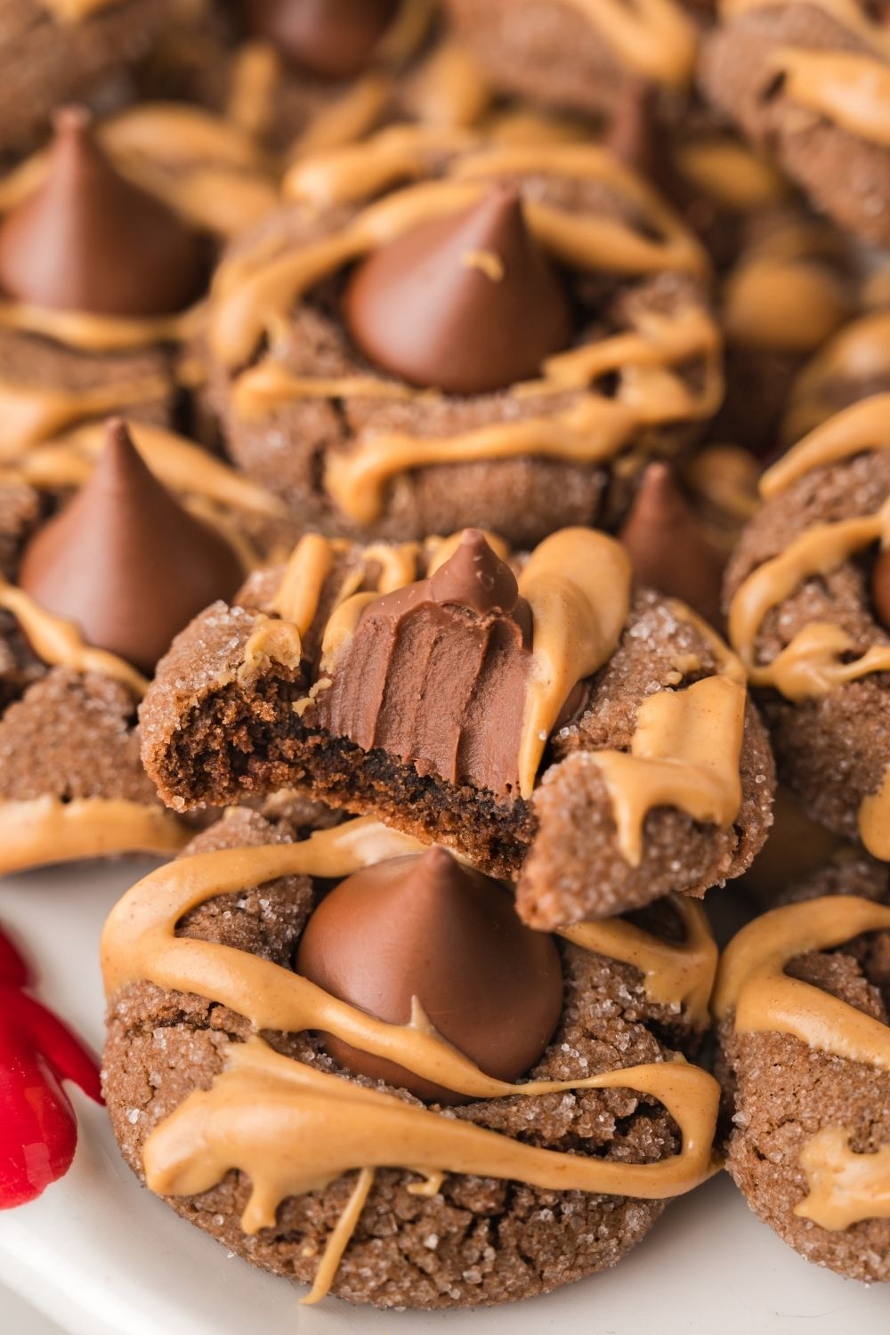 Chocolate Peanut Butter Blossoms