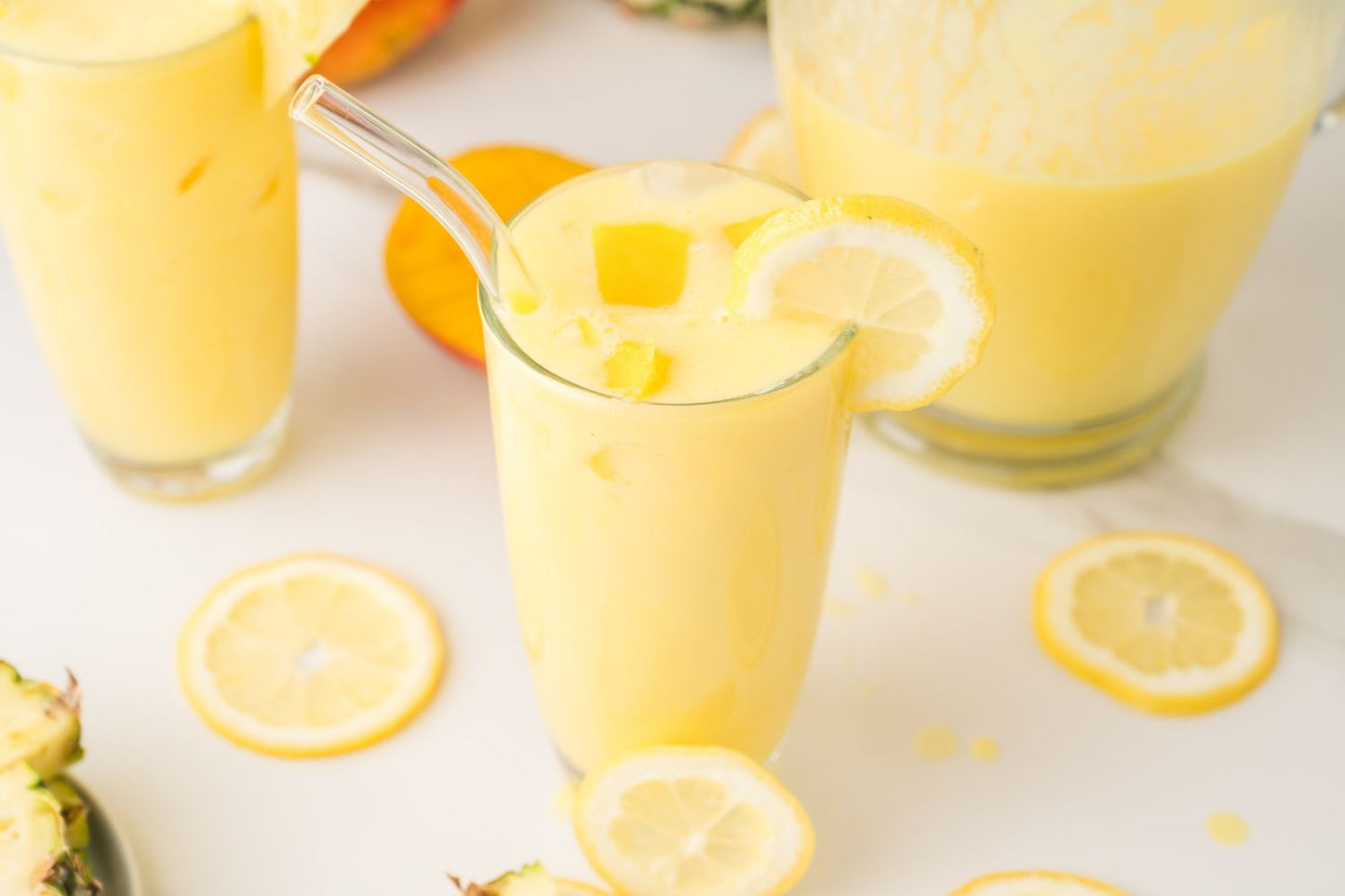 Creamy Pineapple Mango Lemonade