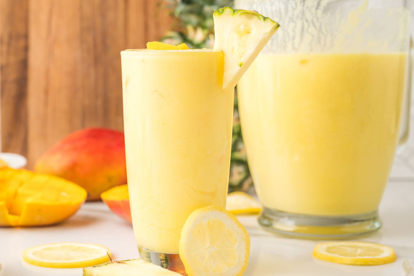 Creamy Pineapple Mango Lemonade