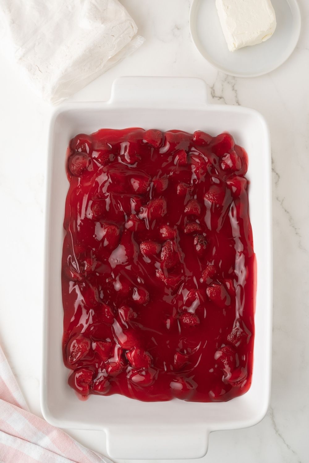 Strawberry Dump Cake