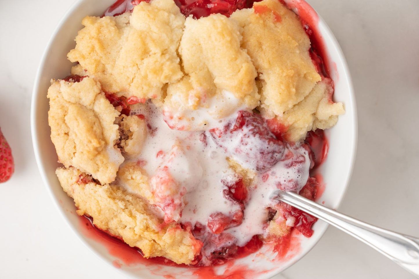 Strawberry Dump Cake