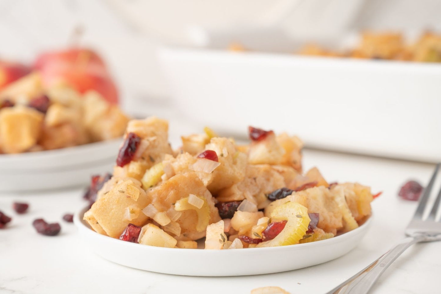 Apple Cranberry Stuffing - set 2