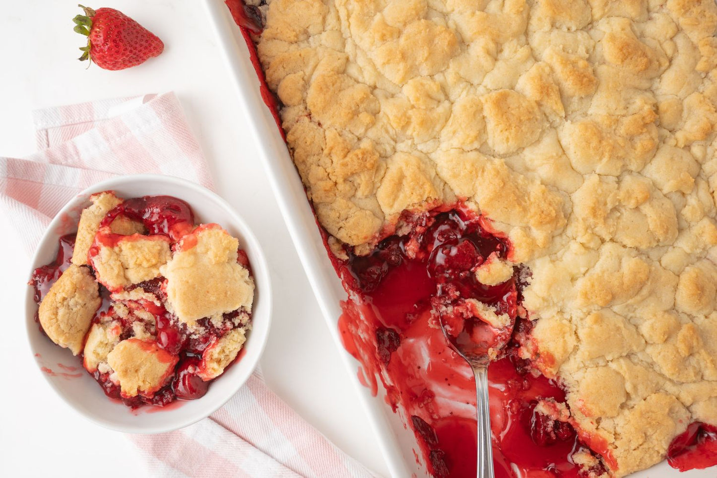 Strawberry Dump Cake