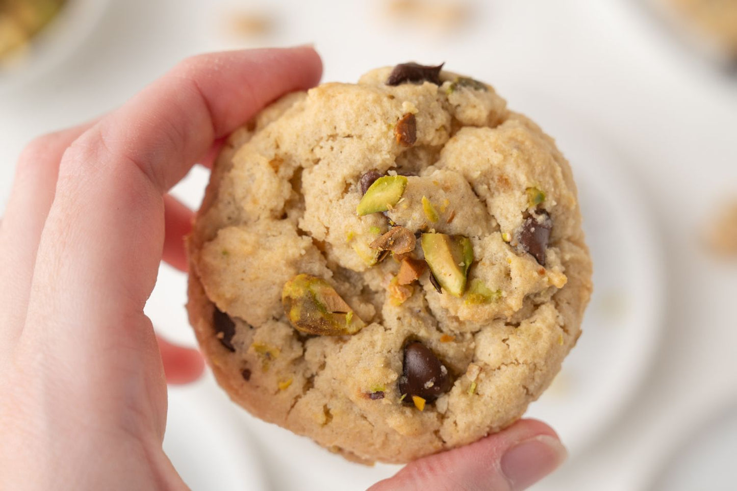 Pistachio Chocolate Chip Cookies