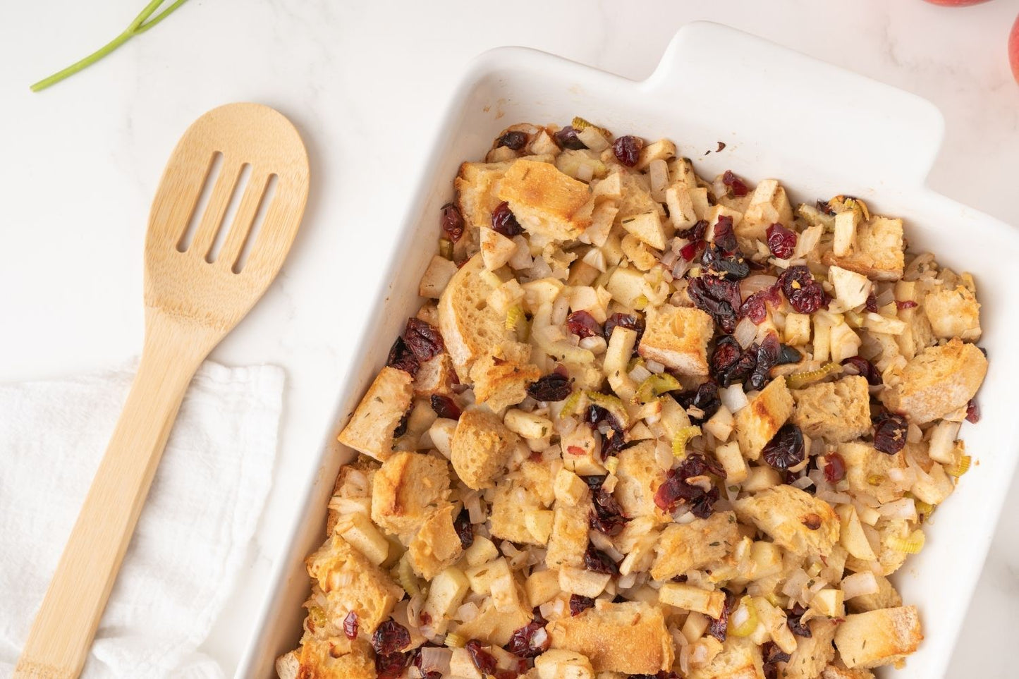 Apple Cranberry Stuffing - set 2