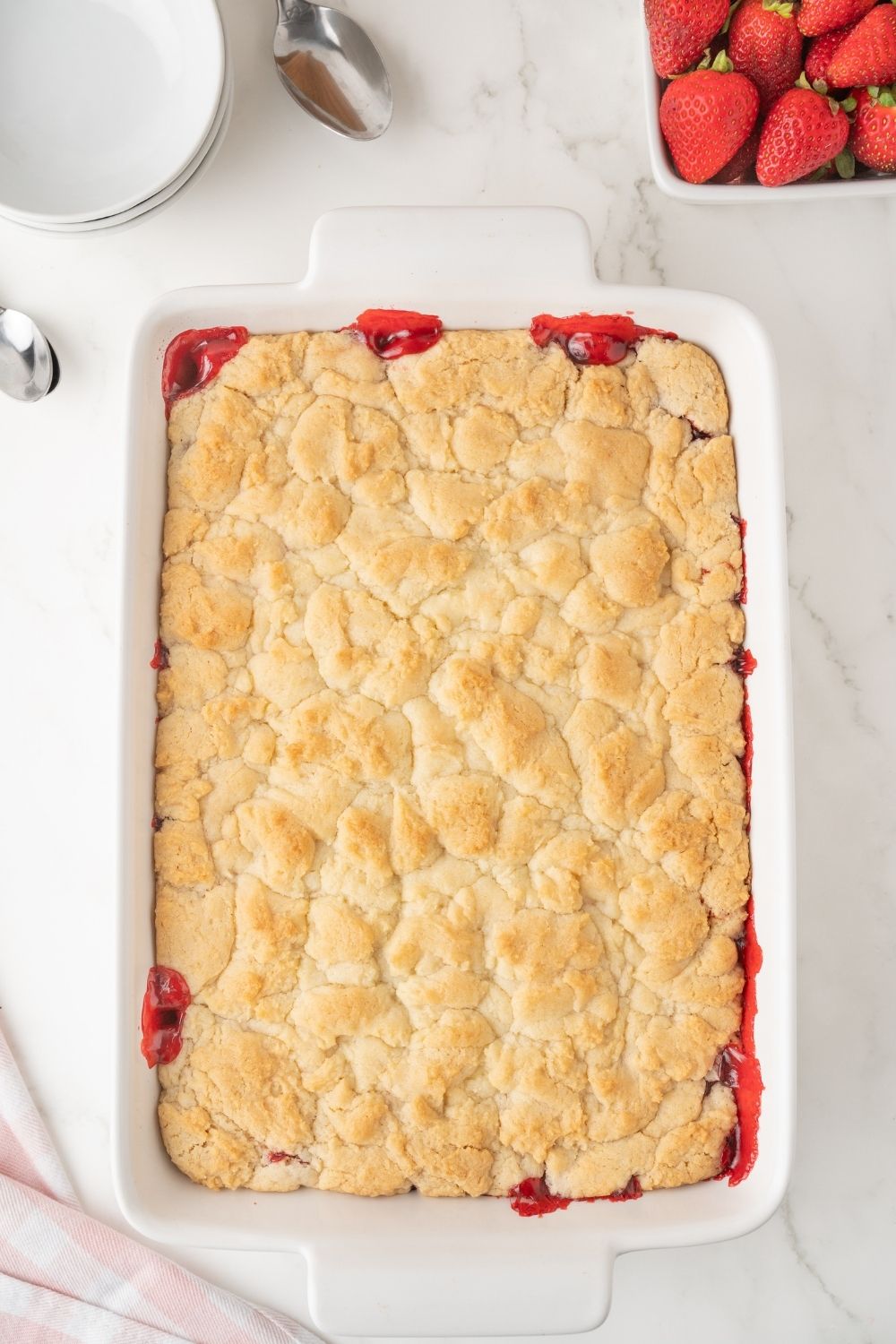 Strawberry Dump Cake