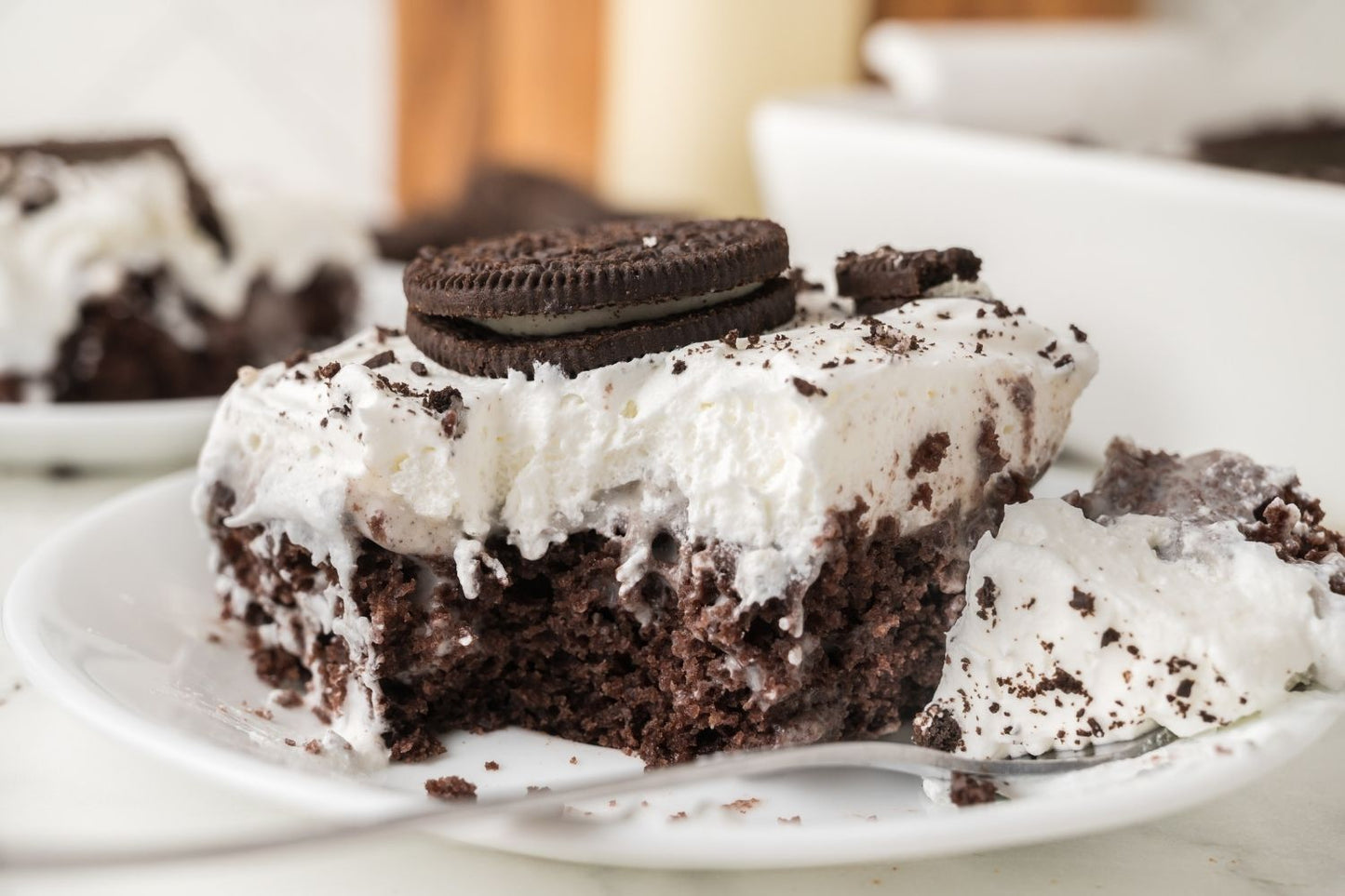 Oreo Poke Cake