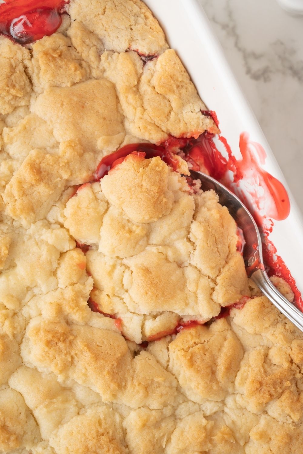 Strawberry Dump Cake