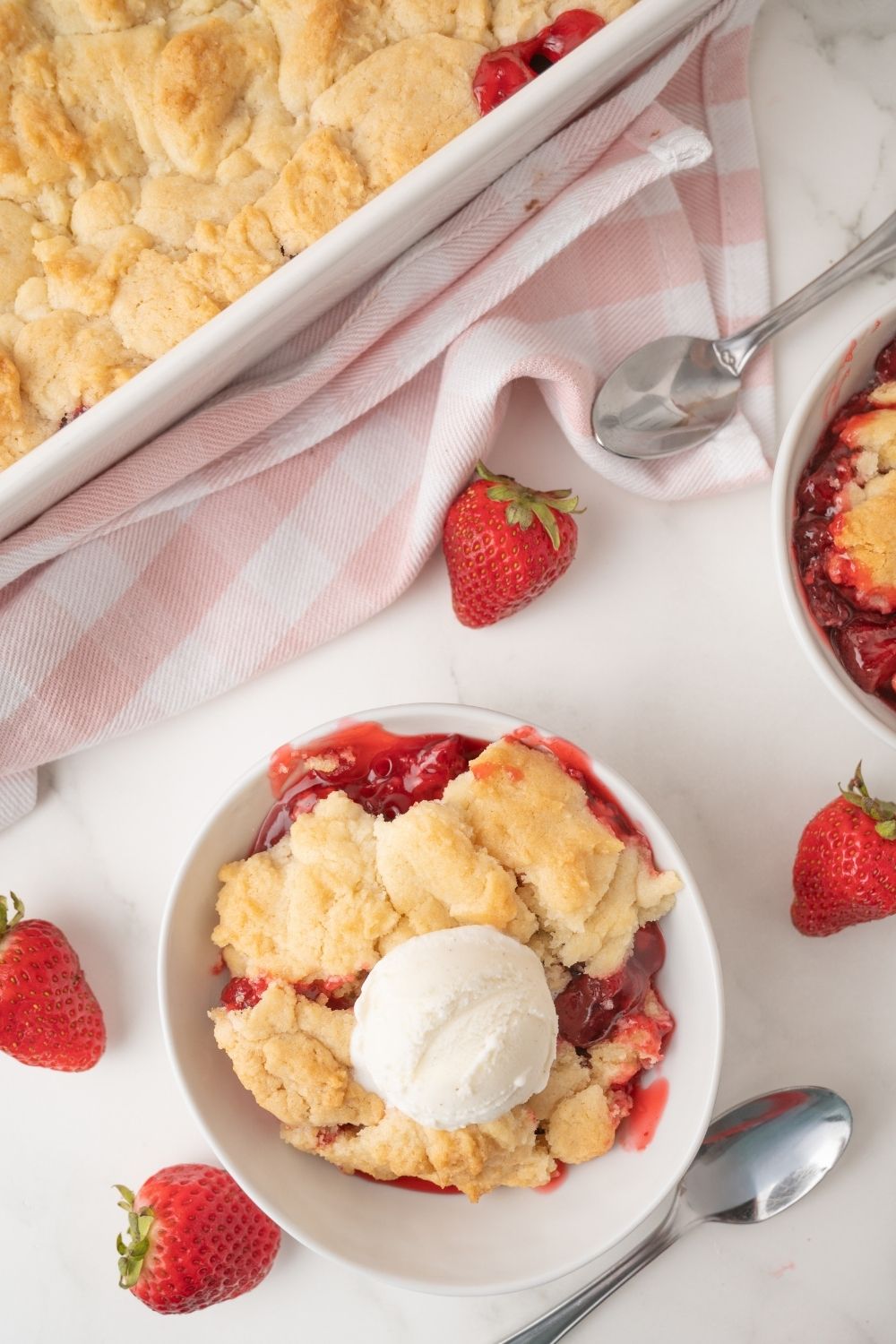 Strawberry Dump Cake