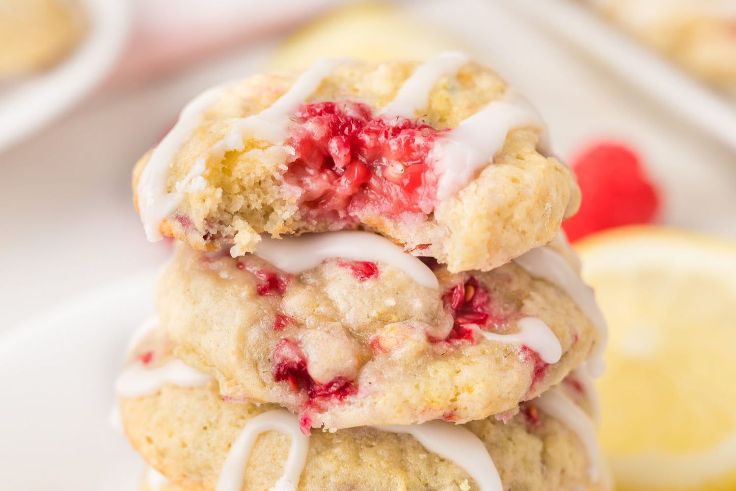 Raspberry Lemon Cookies
