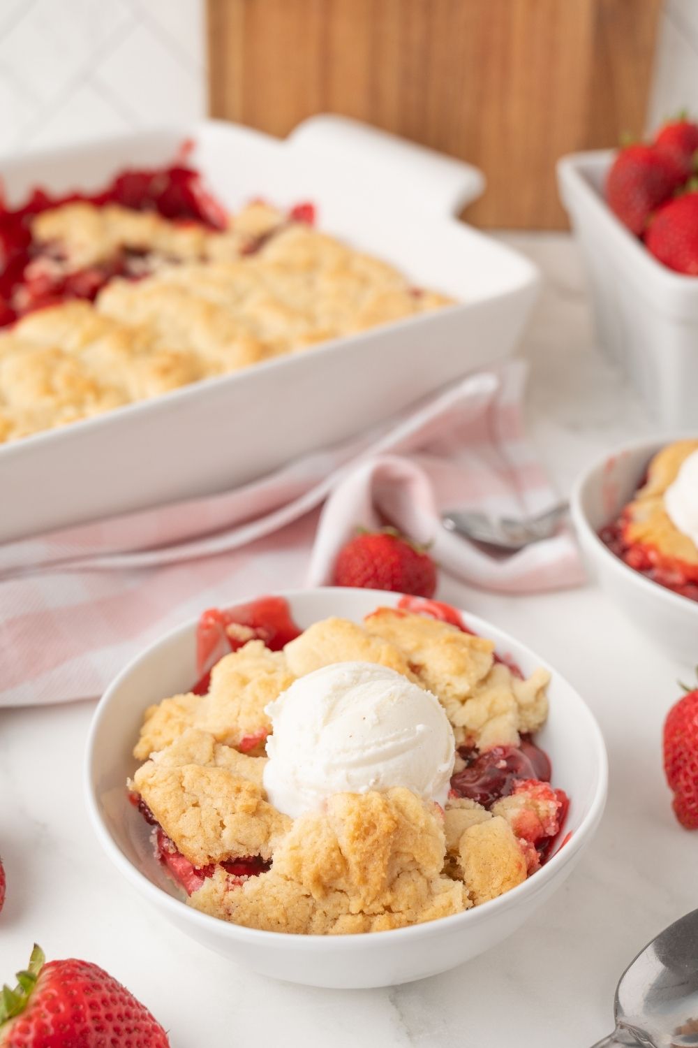 Strawberry Dump Cake