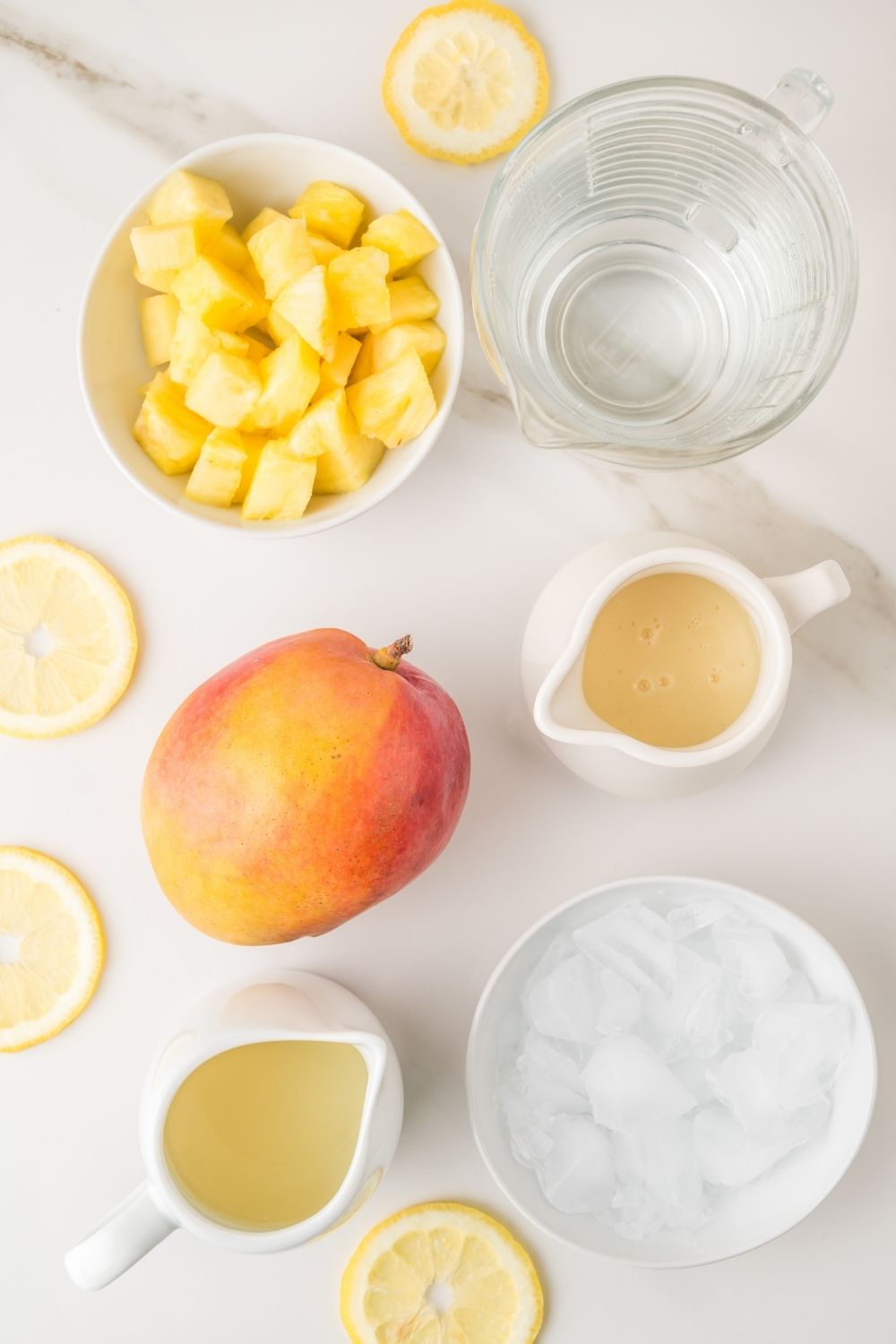 Creamy Pineapple Mango Lemonade
