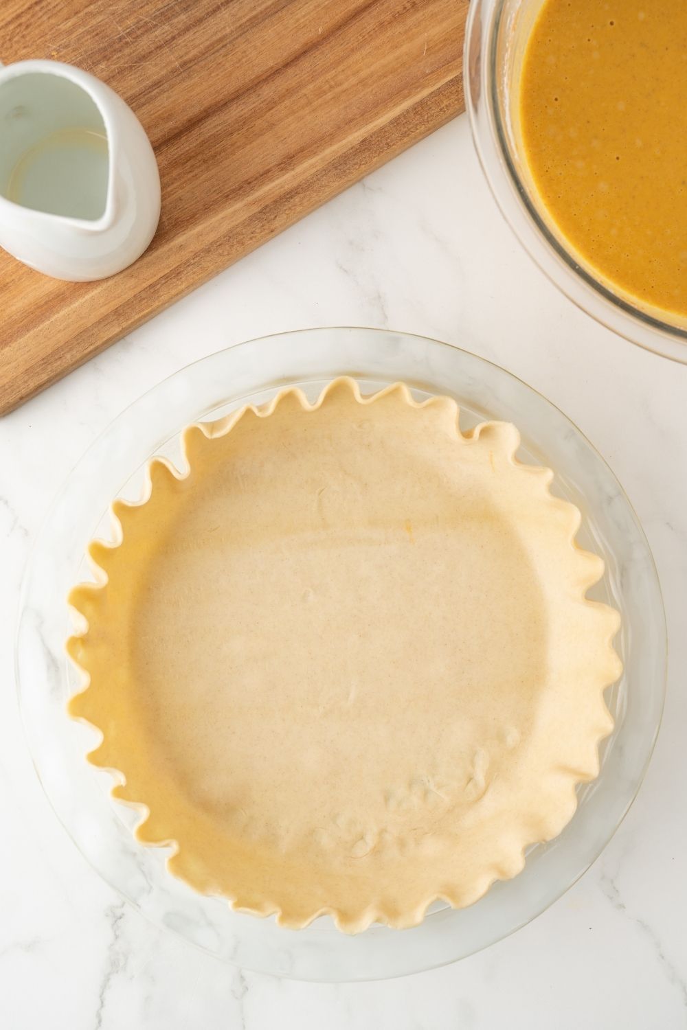 Eggless Pumpkin Pie