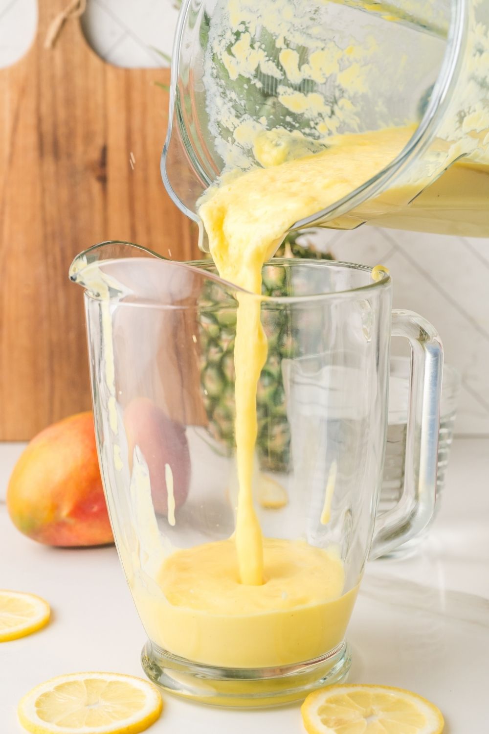 Creamy Pineapple Mango Lemonade