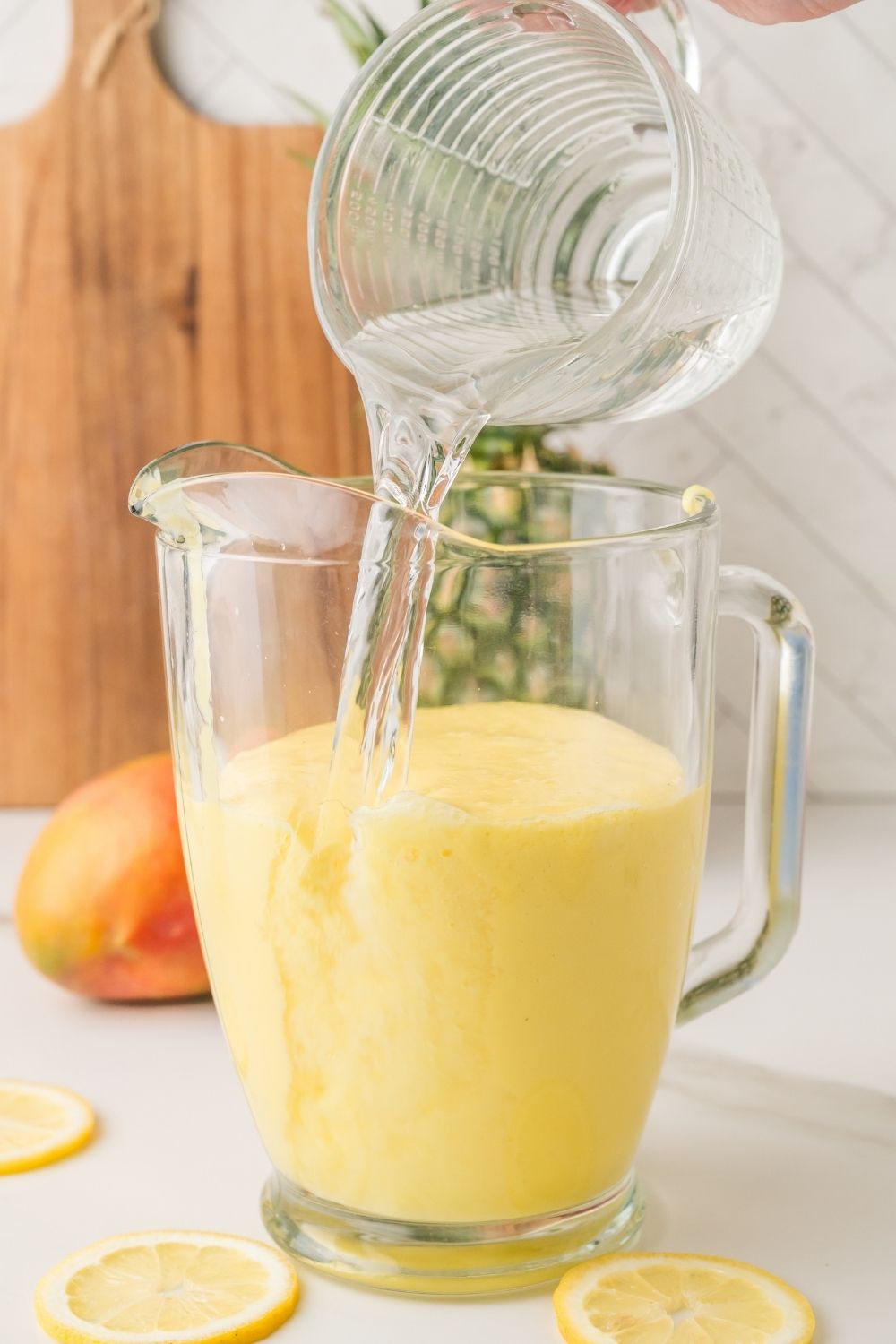 Creamy Pineapple Mango Lemonade