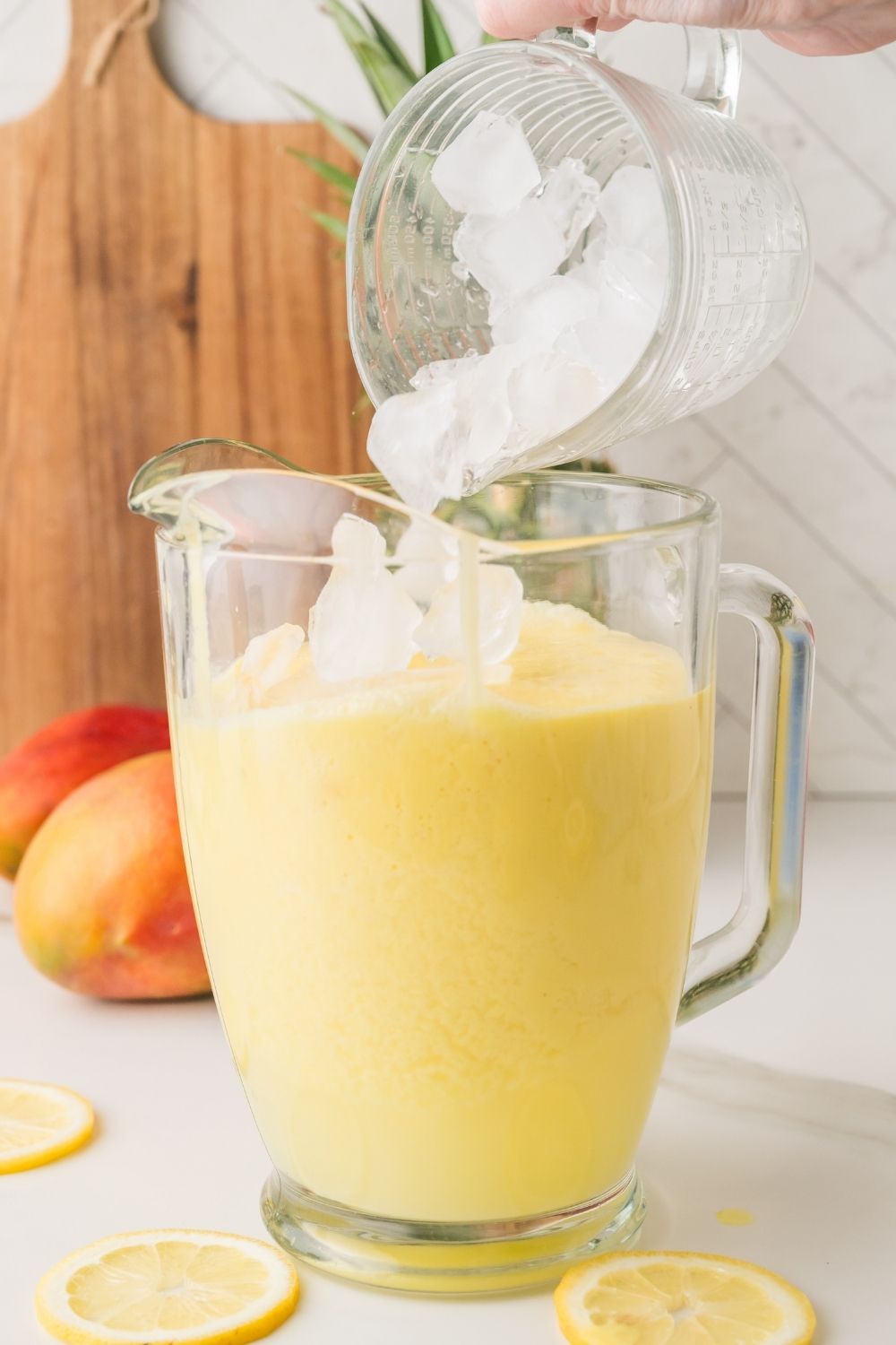 Creamy Pineapple Mango Lemonade