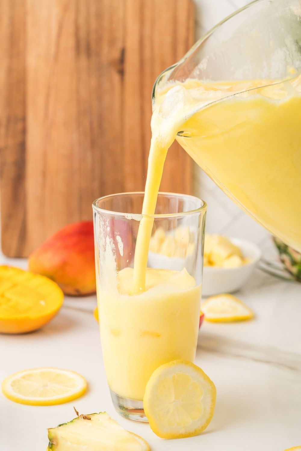 Creamy Pineapple Mango Lemonade