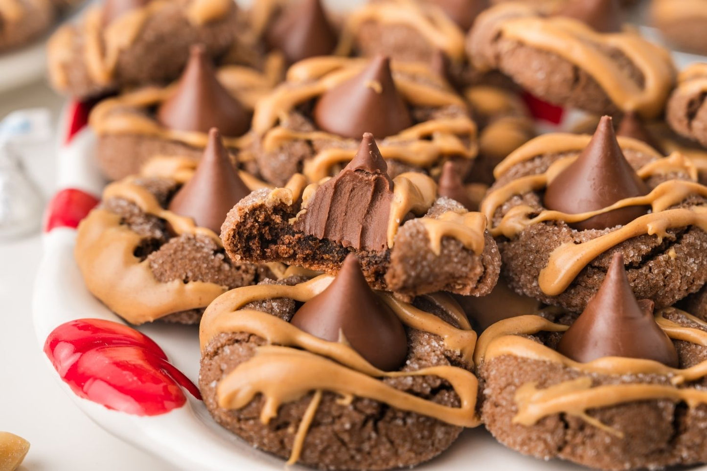 Chocolate Peanut Butter Blossoms