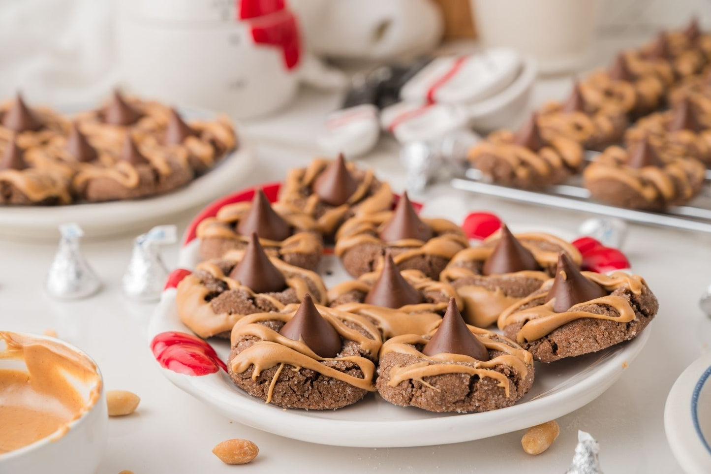 Chocolate Peanut Butter Blossoms