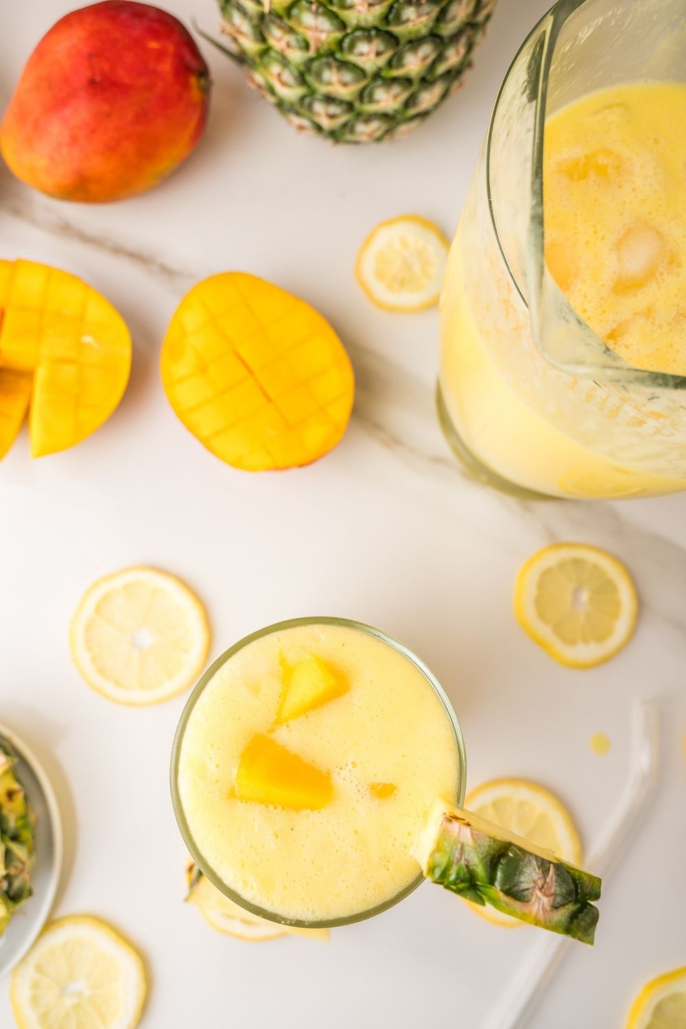 Creamy Pineapple Mango Lemonade