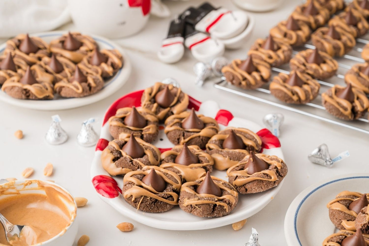 Chocolate Peanut Butter Blossoms