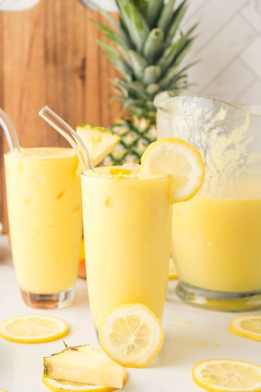 Creamy Pineapple Mango Lemonade