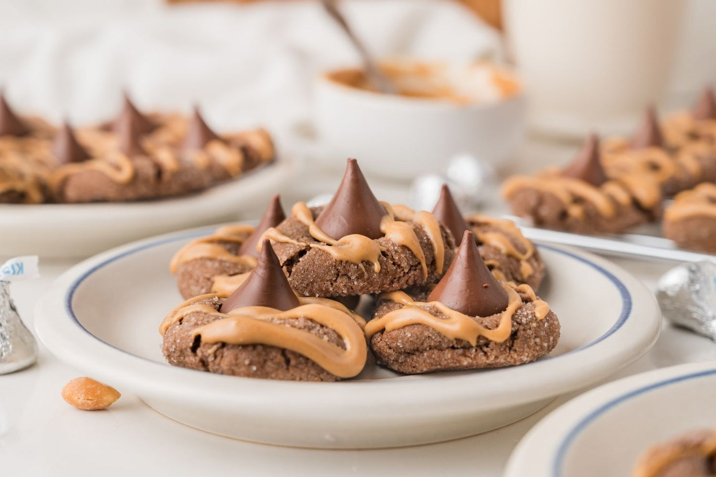 Chocolate Peanut Butter Blossoms