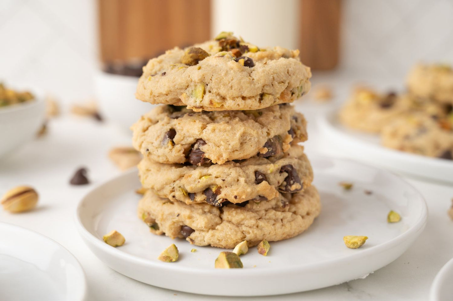 Pistachio Chocolate Chip Cookies