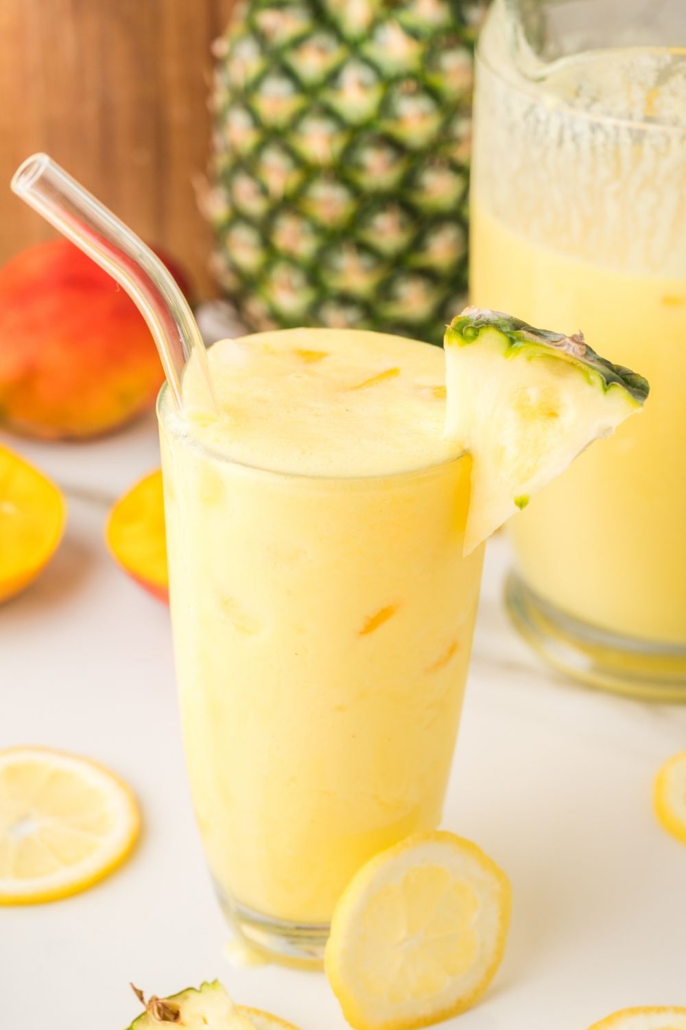 Creamy Pineapple Mango Lemonade