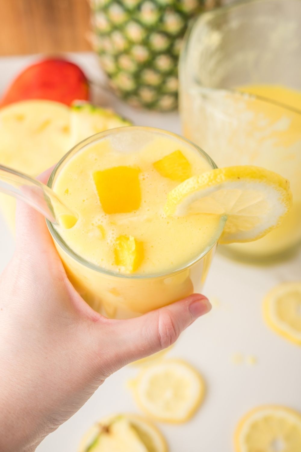 Creamy Pineapple Mango Lemonade