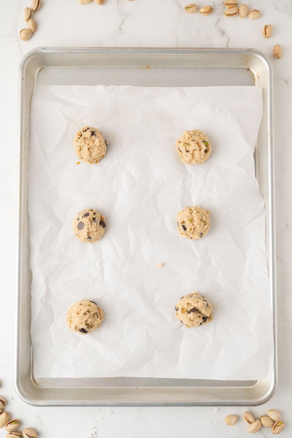 Pistachio Chocolate Chip Cookies