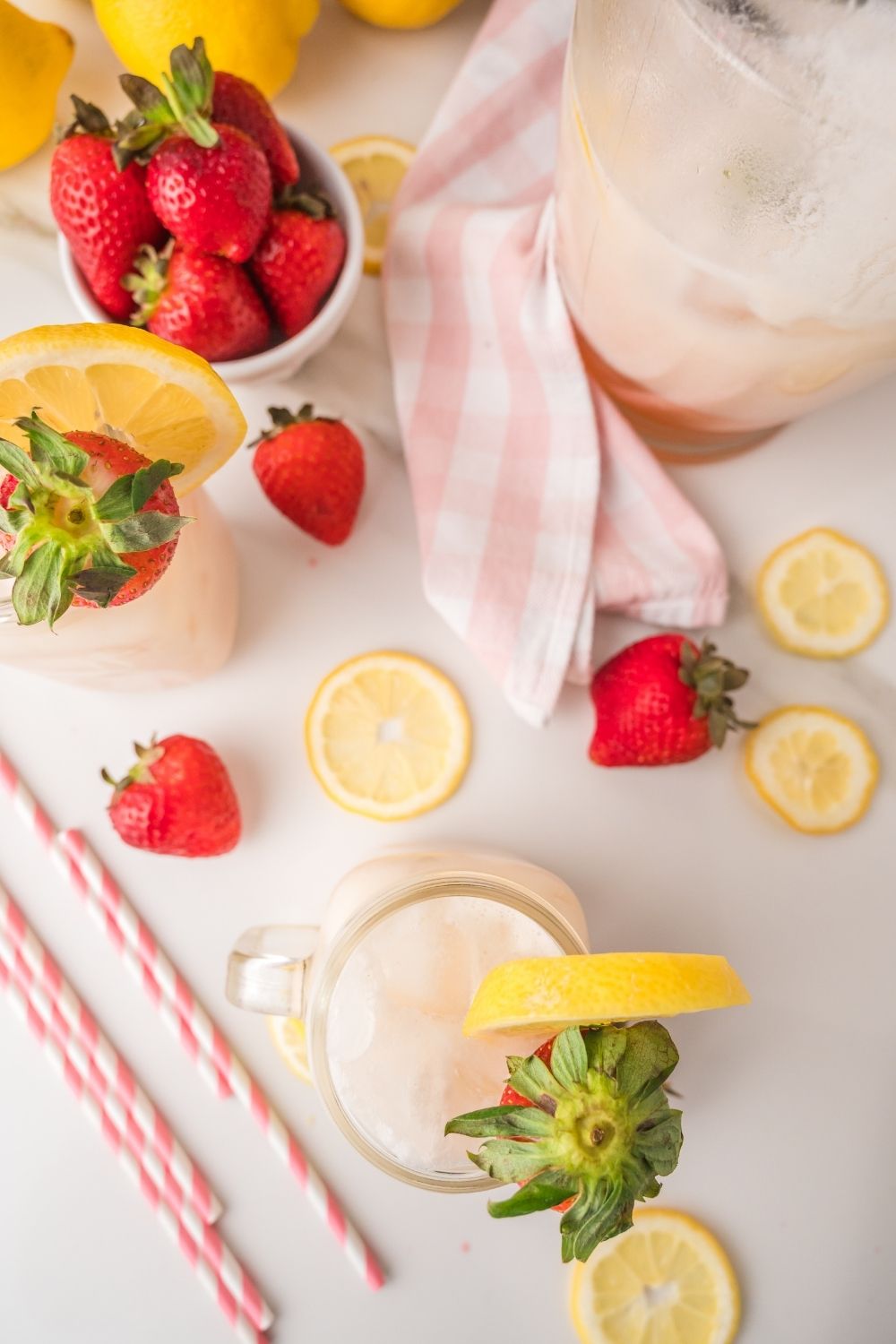 Creamy Strawberry Lemonade