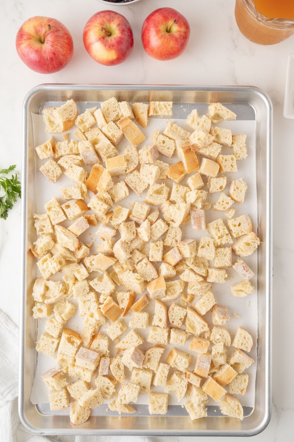 Apple Cranberry Stuffing - set 2