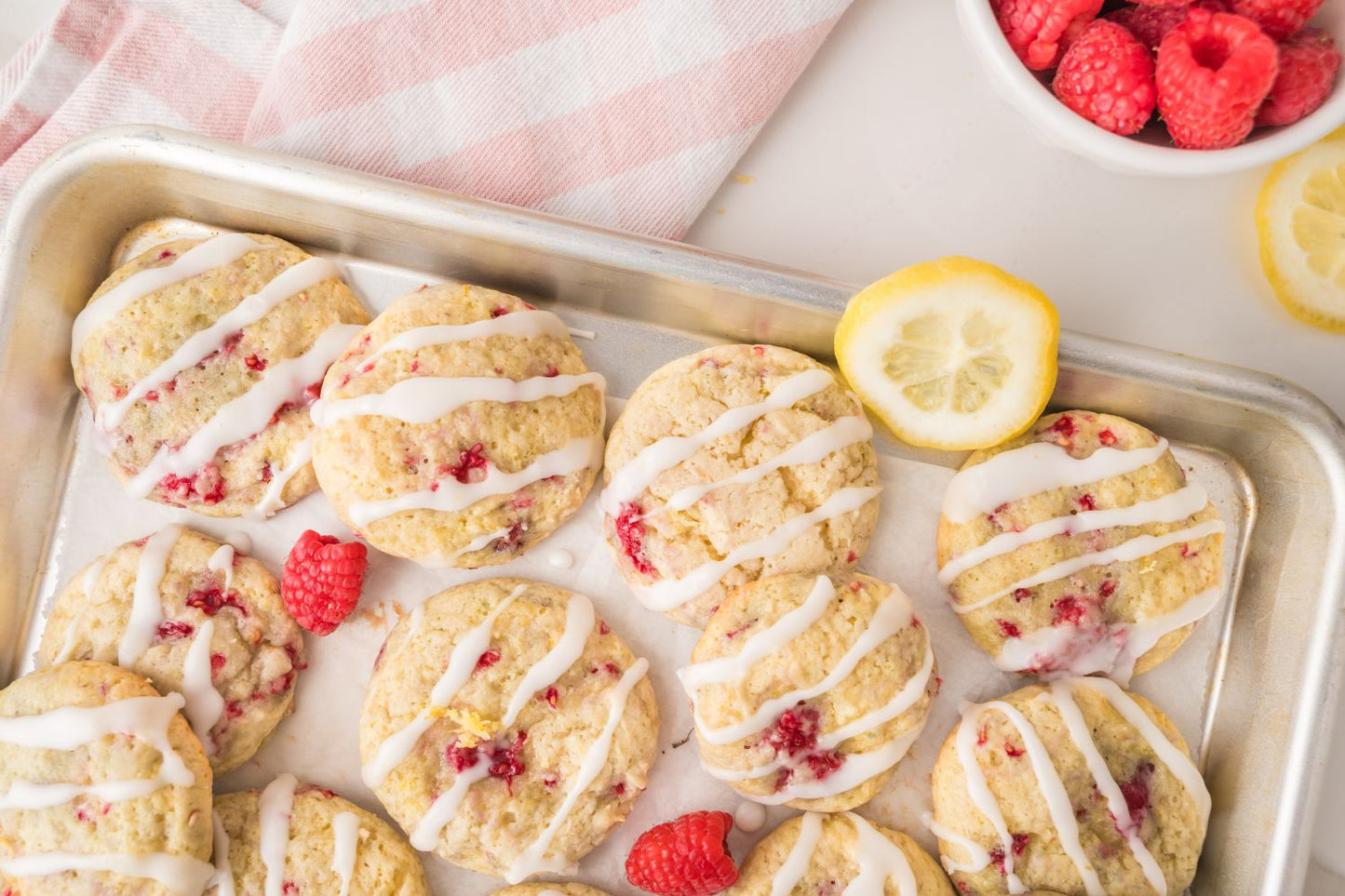 Raspberry Lemon Cookies
